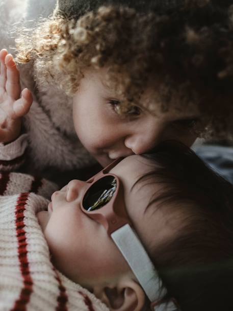BEABA-zonnebril voor baby's van 0 tot 9 maanden oud blauw+roze+terracotta+zandbeige - vertbaudet enfant 