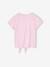 T-shirt met knoop 'Good day' Disney® Stitch korte mouwen lila (poederkleur) - vertbaudet enfant 