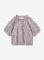 Crop top voor meisjes ecru+koraal+saliegroen - vertbaudet enfant 