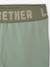 Meisjes sportset sweatshirt met goudmotief + legging saliegroen - vertbaudet enfant 