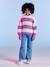 Uitlopende meisjesjeans middenblauw - vertbaudet enfant 