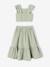 Ceremonie-set blouse en rok met volant voor meisjes rouge+saliegroen - vertbaudet enfant 