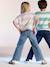 Ruime meisjesjeans MorphologiK met een smalle taille denimgrijs+donkerblauw+lichtblauw+middenblauw - vertbaudet enfant 