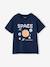 Jongensshirt Space glanzend motief amandelgroen+nachtblauw - vertbaudet enfant 