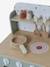 Houten keukentje met accessoires van FSC®-hout ecru+rozen+saliegroen - vertbaudet enfant 