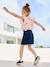 Jeans meisjesrok met knopen ongewassen denim - vertbaudet enfant 