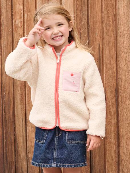 3-in-1 parka voor meisjes lichtroze - vertbaudet enfant 