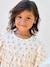 Jurk met bloemenprint van katoenen gaas beige+beige, bedrukt+lichtroze+vanille - vertbaudet enfant 