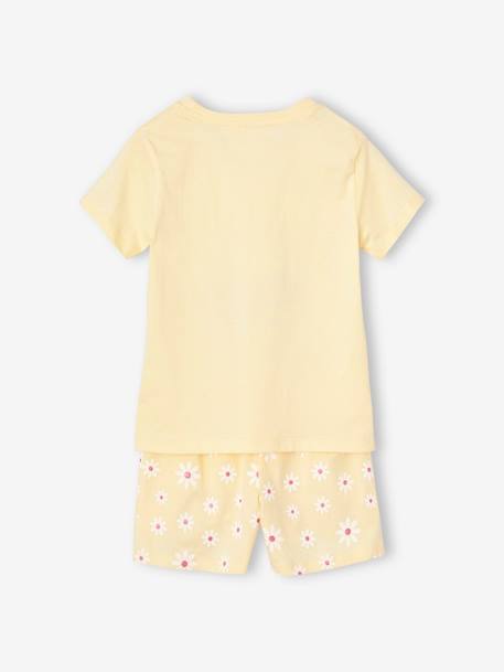 Mädchen Sommer-Schlafanzug PEANUTS SNOOPY mit Blumen pastelgeel - vertbaudet enfant 