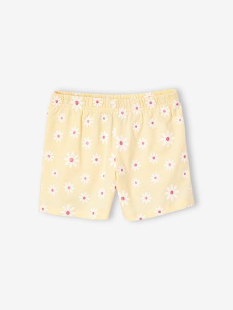 Mädchen Sommer-Schlafanzug PEANUTS SNOOPY mit Blumen pastelgeel - vertbaudet enfant 