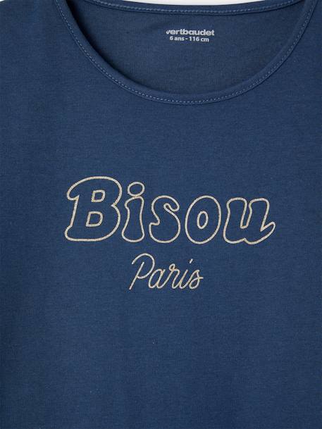Set van 2 pyjamabroeken BASICS voor meisjes marineblauw - vertbaudet enfant 