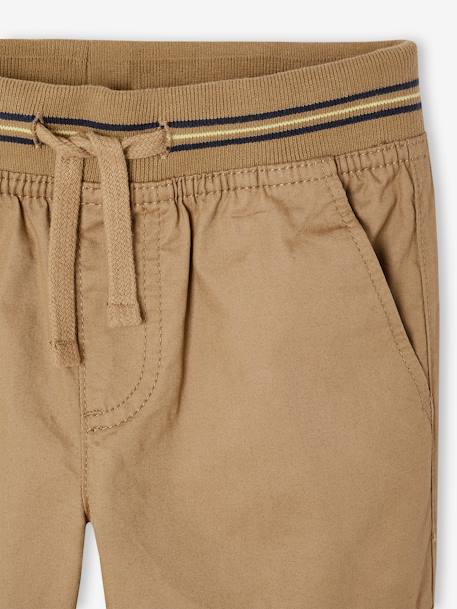 Rechte cargobroek voor jongens MorphologiK middelgrote heupomtrek nachtblauw+zandbeige - vertbaudet enfant 