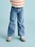 Wijde meisjesjeans medium lichaamsbouw denimgrijs+donkerblauw+lichtblauw+middenblauw - vertbaudet enfant 