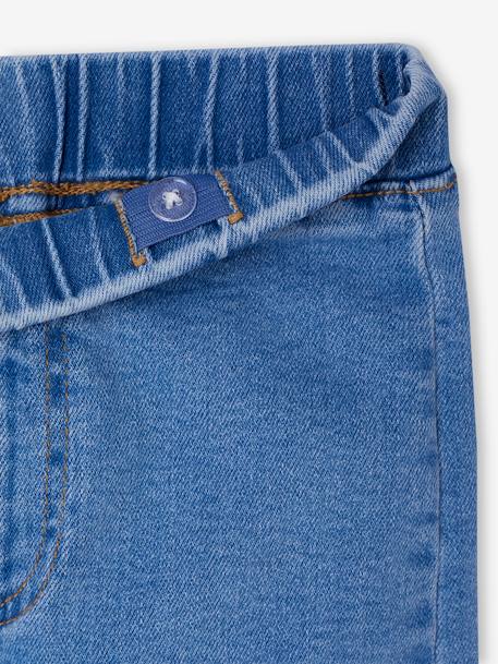 Wijde tregging voor meisjes van denim denimgrijs+donkerblauw+lichtblauw+middenblauw - vertbaudet enfant 