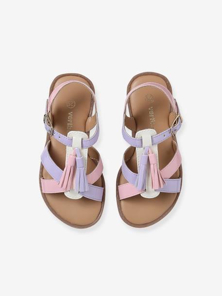 Open sandalen voor kinderen, kleuterschoolcollectie meerkleurig - vertbaudet enfant 