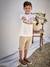 Leren derby's met klittenband voor jongens 6529+beige+marineblauw - vertbaudet enfant 