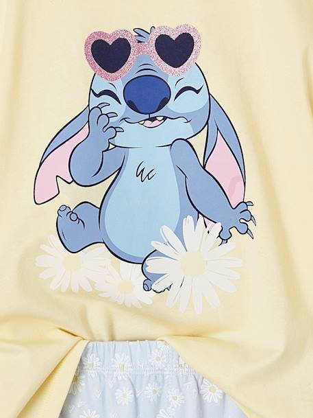 Disney® Stitch set met T-shirt + fietsbroek pastelgeel - vertbaudet enfant 
