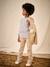 Chinobroek jongens katoen/linnen beige+blauw+donker marineblauw+lichtbeige+saliegroen - vertbaudet enfant 