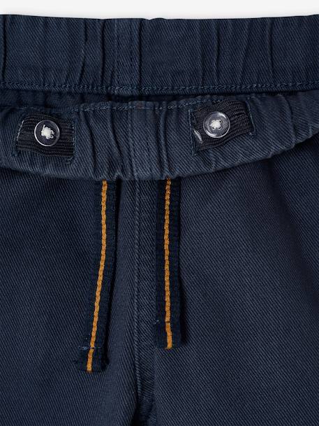 Eenvoudig aan te trekken jongensbroek met rechte pasvorm beige+middenblauw+nachtblauw+saliegroen+terracotta - vertbaudet enfant 