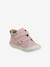 Zachte lederen baby-slofjes voor de eerste stapjes beige, bedrukt+blauw, bedrukt+brons+goud+groen, bedrukt+oudroze+roze (poederkleur)+roze, bedrukt+rozen+turquoiseblauw+veel roze+zachtpaars - vertbaudet enfant 
