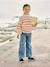 Wijde meisjesjeans medium lichaamsbouw denimgrijs+donkerblauw+lichtblauw+middenblauw - vertbaudet enfant 