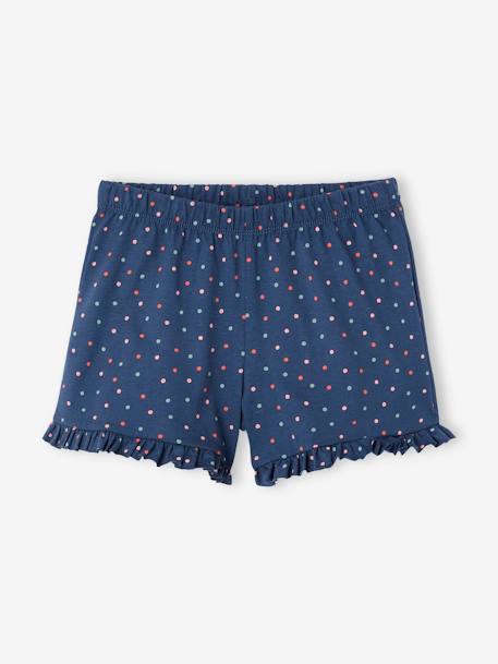 Set van 2 pyjamabroeken BASICS voor meisjes marineblauw - vertbaudet enfant 