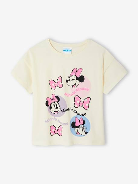 T-shirt Disney® Minnie gekleurde bubbels ecru - vertbaudet enfant 