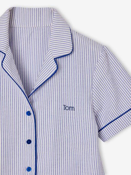Pyjamabroek in popeline voor jongens felblauw - vertbaudet enfant 