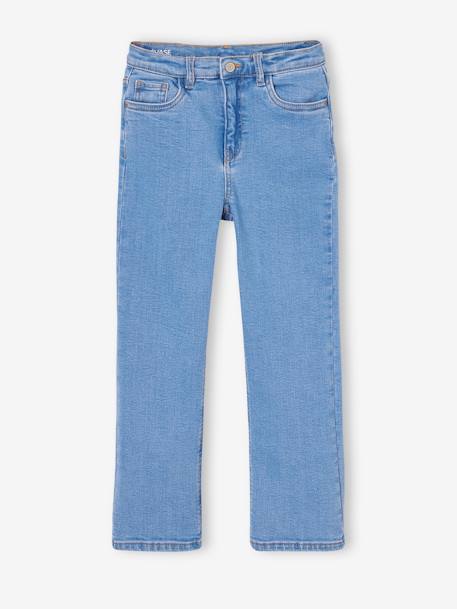 Uitlopende meisjesjeans middenblauw - vertbaudet enfant 