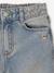 Wijde meisjesjeans blauw+denimgrijs+gebleekt denim+middenblauw+ongewassen denim+stone+zwart denim - vertbaudet enfant 