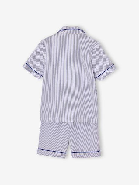 Pyjamabroek in popeline voor jongens felblauw - vertbaudet enfant 