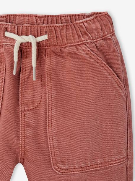 Pantalon met elastische taille voor baby's klei - vertbaudet enfant 