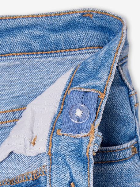Uitlopende meisjesjeans middenblauw - vertbaudet enfant 
