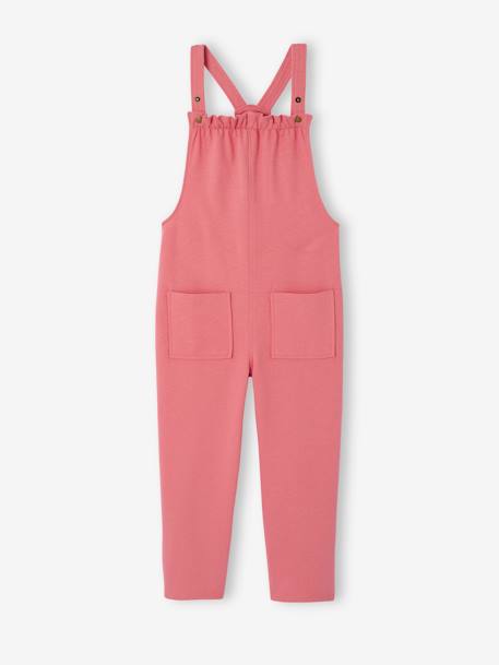Meisjesset met T-shirt en tuinbroek rozen+saliegroen - vertbaudet enfant 
