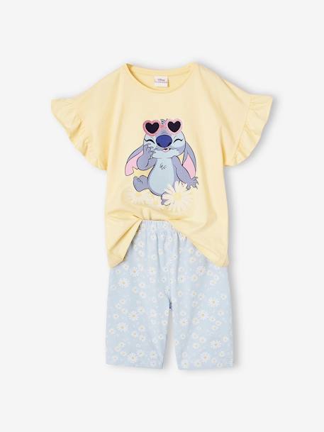 Disney® Stitch set met T-shirt + fietsbroek pastelgeel - vertbaudet enfant 