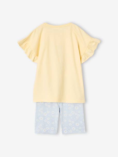 Disney® Stitch set met T-shirt + fietsbroek pastelgeel - vertbaudet enfant 