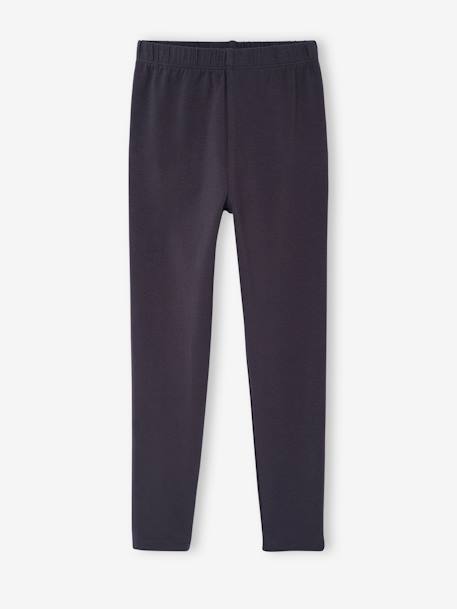 Set van 2 leggings voor meisjes antraciet+ecru - vertbaudet enfant 