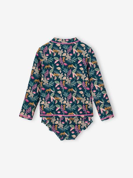 Badpak voor meisjes, 2-delig, anti-UV dennen - vertbaudet enfant 