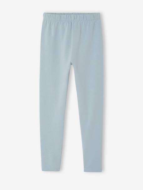 Set van 2 leggings voor meisjes antraciet+ecru - vertbaudet enfant 