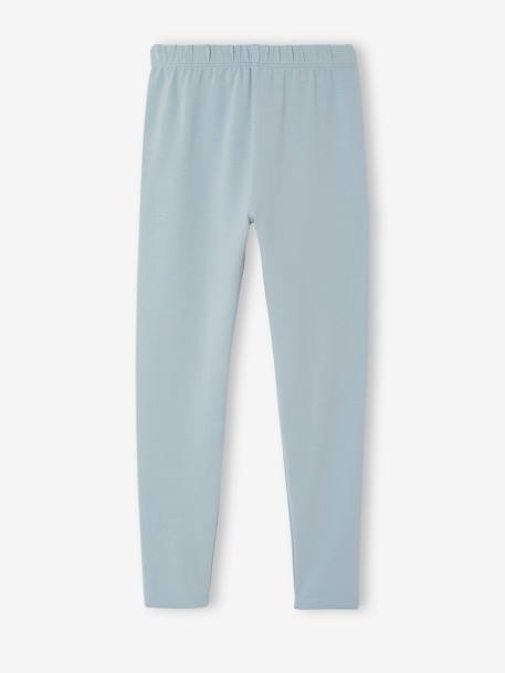Set van 2 leggings voor meisjes antraciet+ecru - vertbaudet enfant 