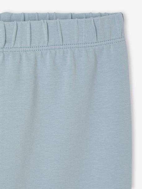 Set van 2 leggings voor meisjes antraciet+ecru - vertbaudet enfant 