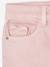 Slim fit medium MorphologiK meisjesbroek antraciet+roze (poederkleur) - vertbaudet enfant 