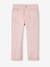 Slim fit medium MorphologiK meisjesbroek antraciet+roze (poederkleur) - vertbaudet enfant 