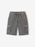 Bermuda battle met een verbleekte look voor jongens antraciet - vertbaudet enfant 