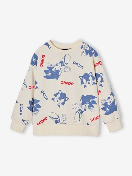 SONIC® jongens sweat ecru - vertbaudet enfant 