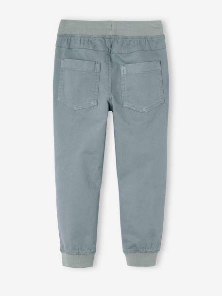 Jongensjoggingbroek, eenvoudig aan te trekken grijsblauw+kaki+karamel+marineblauw - vertbaudet enfant 