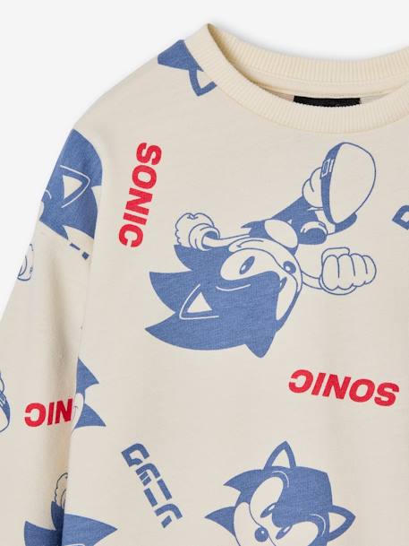 SONIC® jongens sweat ecru - vertbaudet enfant 