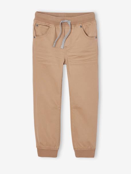 Jongensjoggingbroek, eenvoudig aan te trekken grijsblauw+kaki+karamel+marineblauw - vertbaudet enfant 