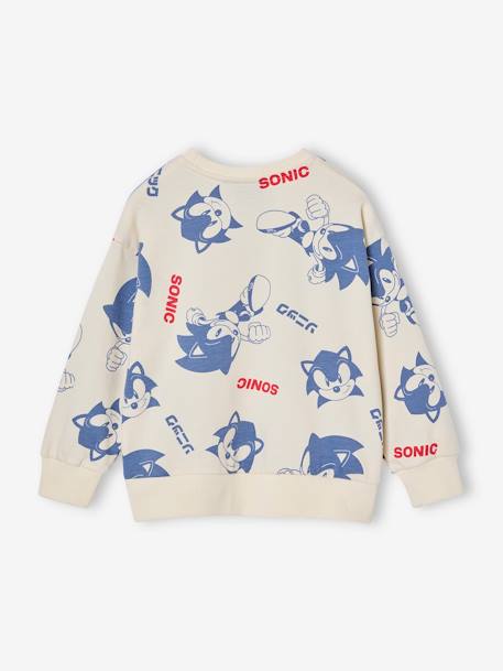SONIC® jongens sweat ecru - vertbaudet enfant 
