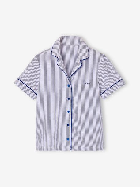 Pyjamabroek in popeline voor jongens felblauw - vertbaudet enfant 